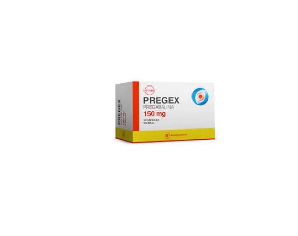 Pregex Pregabalina 150mg X 30 Cápsulas (Hetero) Hetero